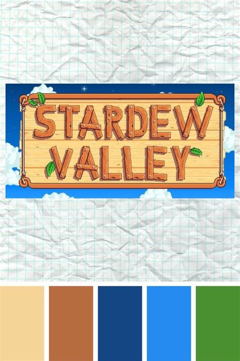 Stardew Valley color palette in 2022