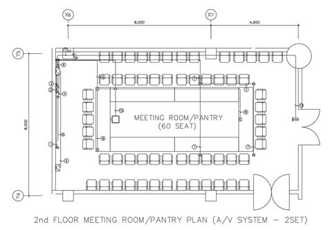 Meeting Room Layout Plan With Furniture Cad Drawing Details Dwg File ...