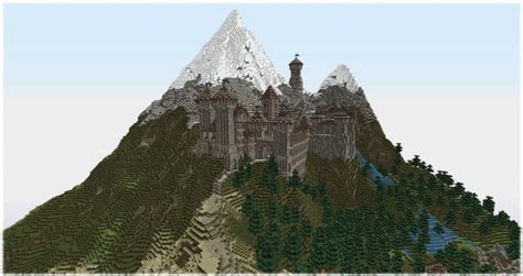 Tephra Castle, and the town of Noxshire Minecraft Project