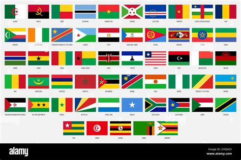 Africa vector national flag collection Stock Vector Image & Art - Alamy