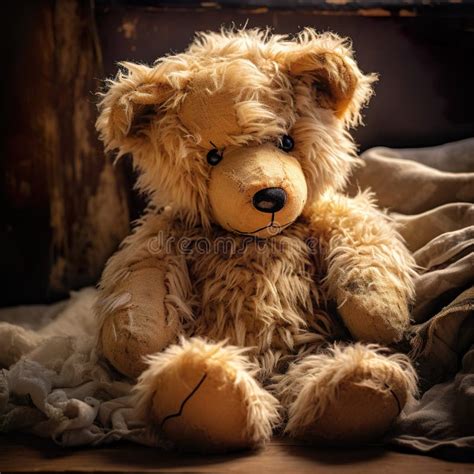 A Cute Brown Teddy Bear Generated by Artificial Intelligence Stock ...