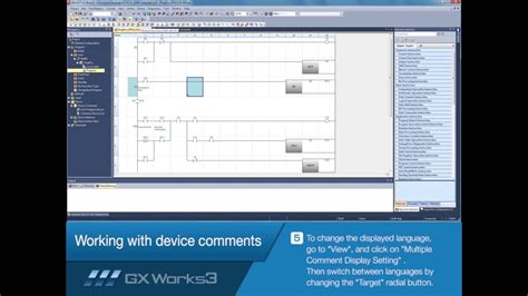 Mitsubishi Electric Quick Tips: Language Switching in GX Works3 - YouTube