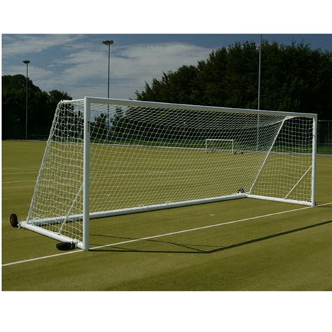 Aluminum Movable Full Size Football Goals Portable Soccer Goals