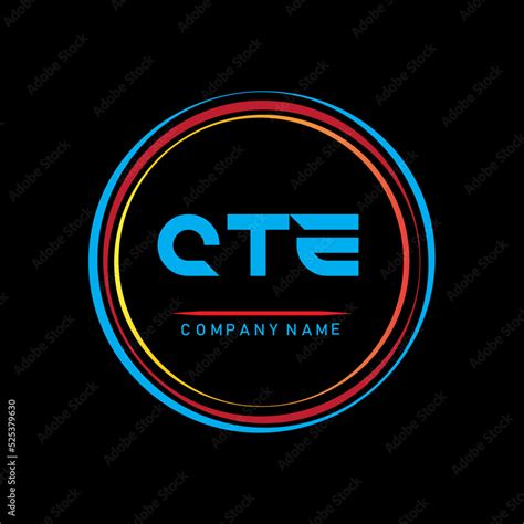 C T E,CTE logo design,C T E letter logo design, CTE letter logo design ...