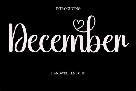 December Font by cans studio · Creative Fabrica