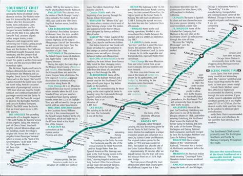 Amtrak Southwest Chief Route Guide 2005 LA-Flagstaff-Albuquerque-KC-Chicago