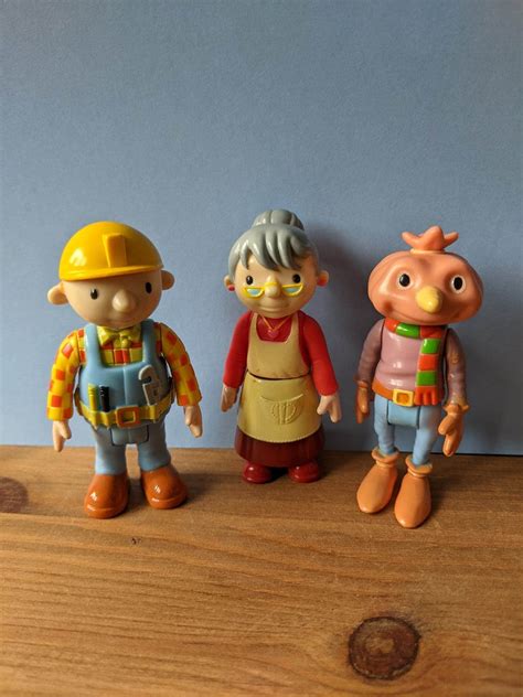 Bob The Builder 7cm Cartoon Anime Bob And Old Lady Action Figures Dolls ...