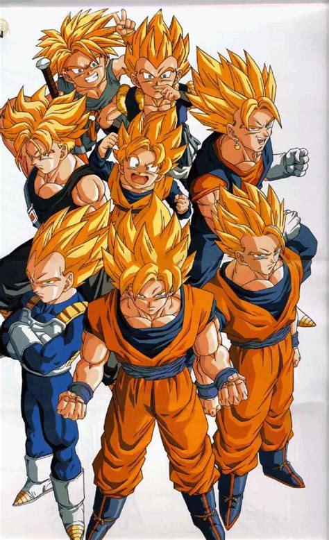 Even More Super Saiyans! by DBZisDOPE on DeviantArt