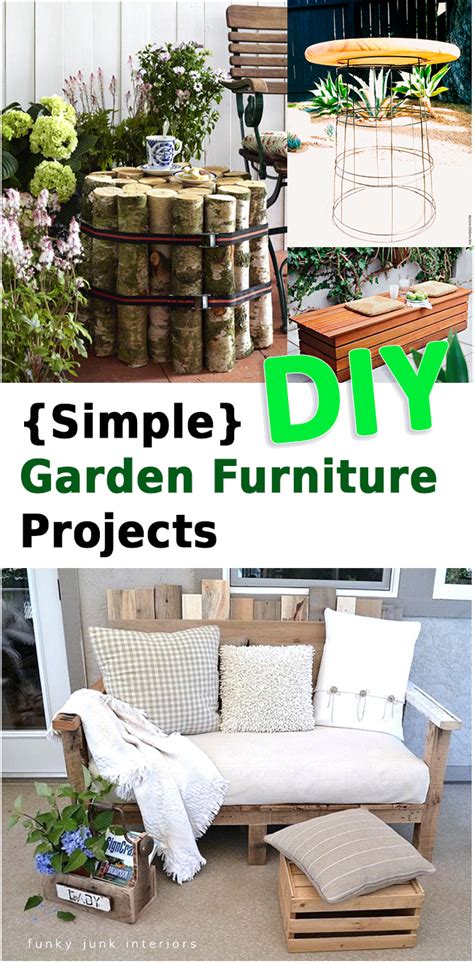 Easy DIY Garden Furniture – Sunlit Spaces | DIY Home Decor, Holiday ...