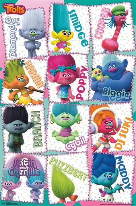 Trolls Grid Movie Poster 22x34 #GothamExchange | Troll costume ...