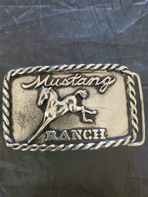 1974 MUSTANG RANCH NEVADA BROTHEL WHOREHOUSE BUCKLE C… - Gem