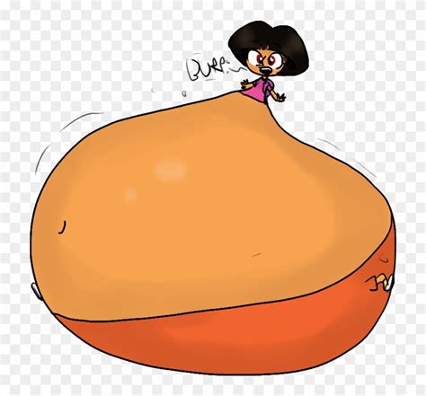 Download Bloated Dora By Organicgranite - Dora Belly Clipart Png Download - PikPng