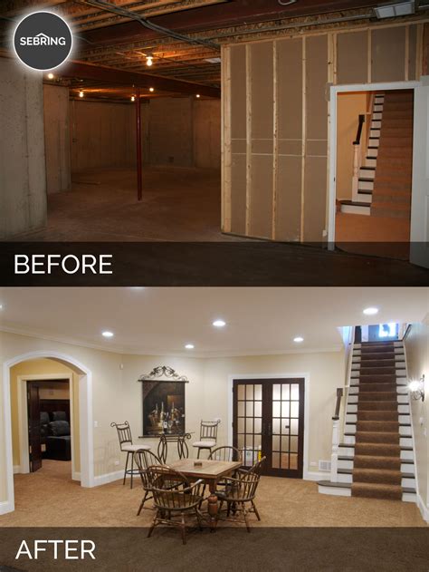 Steve & Elaine's Basement Before & After Pictures | Luxury Home ...