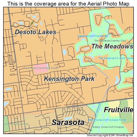 Aerial Photography Map of Kensington Park, FL Florida