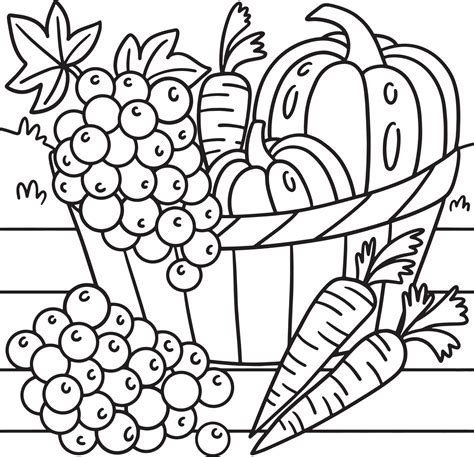 Free Fruits And Vegetable Coloring Pages