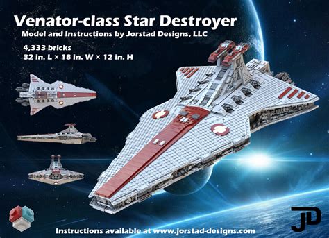 Star Wars UCS Venator Star Destroyer MOC 75252 INSTRUCTIONS UNIQUEMENT ...