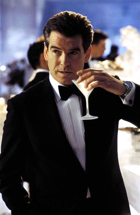 Pierce Brosnan as James Bond in a Brioni tux. Hello!... Is anyone looking at the suit here ...