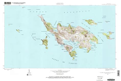 Culebra Map - 1948 | Topo map, Historical maps, Culebra