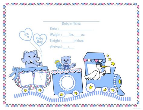 Baby Scrapbook Templates Free Printable - Free Printable