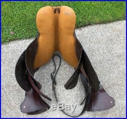 17 Kincade Australian Trail Riding Horse Saddle Hooded Stirrups Breast ...