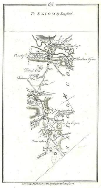 ANTIQUE MAP, TAYLOR & Skinner, Road from Dublin to Sligo, by Longford (3) $57.59 - PicClick