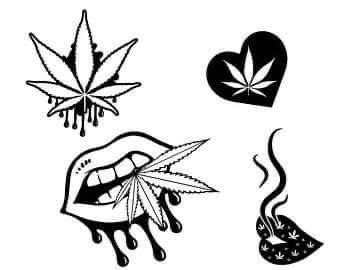 Weed Tattoos Drawings Ideas