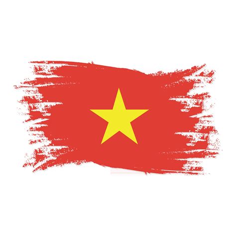 Vietnam Flag With Watercolor Brush style design vector Illustration 3000864 Vector Art at Vecteezy