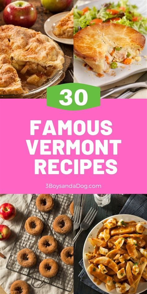 Famous Vermont Recipes - 3 Boys and a Dog