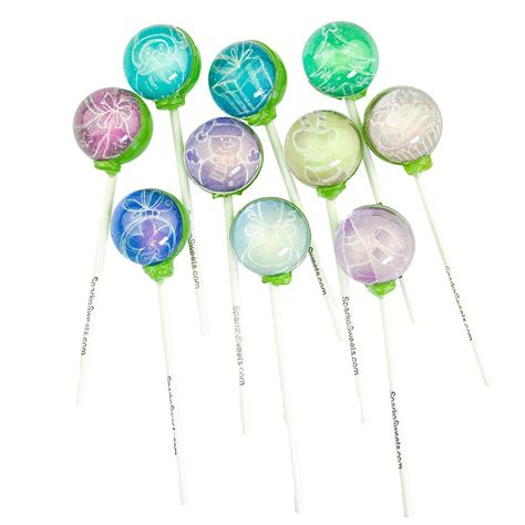 Christmas Picture Lollipops (10 Pieces) for Party Favor and Gifts ...