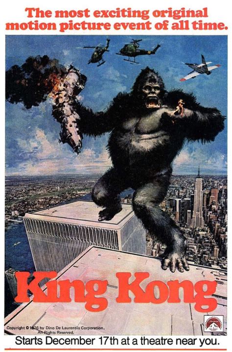 King Kong 1976 remake poster hits new heights in hyperbole