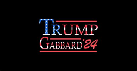 Donald Trump Tulsi Gabbard 2024 - Donald Trump Tulsi Gabbard 2024 - Sticker | TeePublic