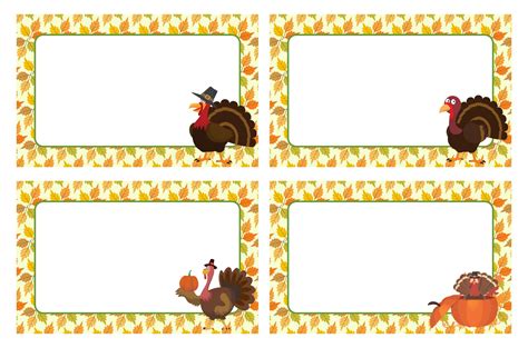 Thanksgiving Name Tags Templates - 13 Free PDF Printables | Printablee