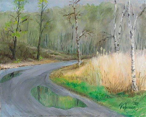 Rain Landscape Painting at PaintingValley.com | Explore collection of ...