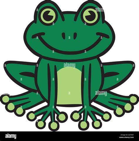 Smiling frog cartoon Stock Vector Image & Art - Alamy