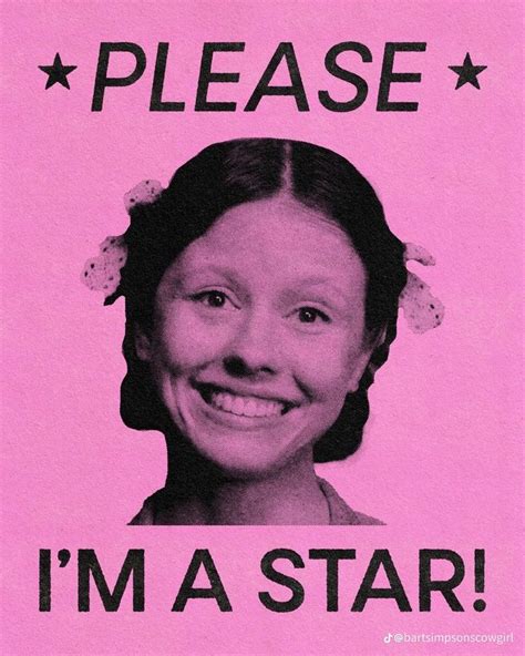 a pink poster with the words please i'm a star on it