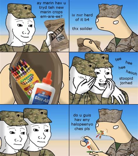 Crayon Eaters / Marines Eat Crayons | Crayon Eater / Marines Eat Crayons | Know Your Meme