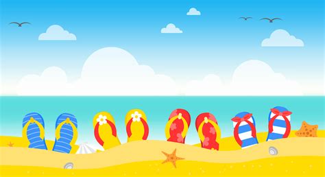 Summer vacation, Summer beach poster vector illustration 558995 Vector ...