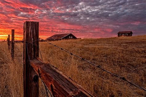 Sunset on the Farm by diversionphotography - VIEWBUG.com