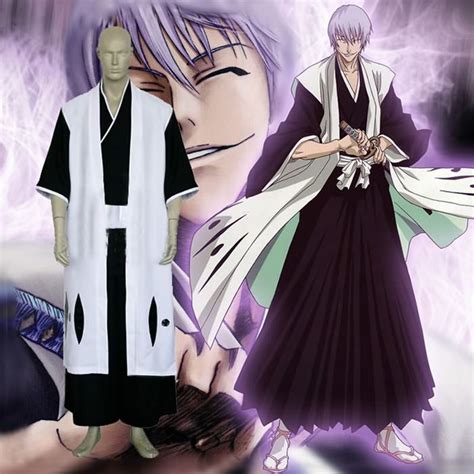 Bleach 3rd Division Captain Ichimaru Gin Cosplay Outfits ( free shipping ) - $69.99