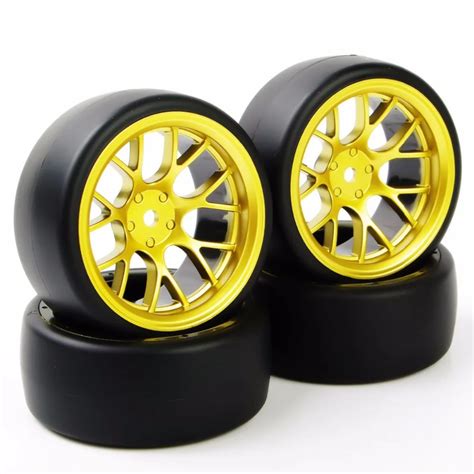 Aliexpress.com : Buy 4Pcs RC Car Tires 1/10 Drift Tires Wheel Hub Rim For HSP HPI RC 1:10 On ...