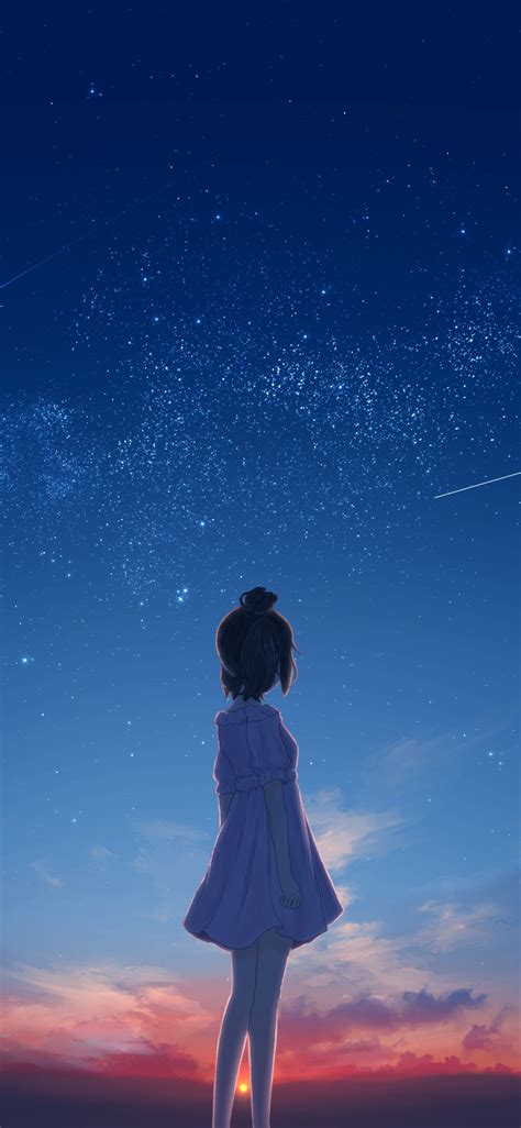 1125x2436 Resolution Lonely Anime Girl Iphone XS,Iphone 10,Iphone X Wallpaper - Wallpapers Den