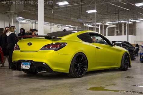 Hyundai Genesis Coupe in Matte Yellow - BenLevy.com