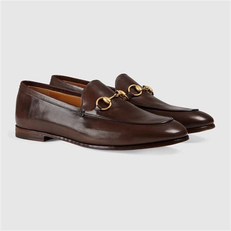 Women's Dark Brown Leather Gucci Jordaan Loafer | GUCCI® CZ