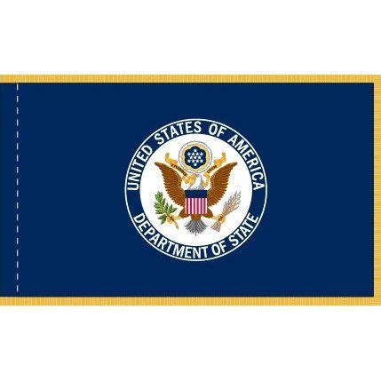 U.S. State Department Ceremonial Flag with Gold Fringe