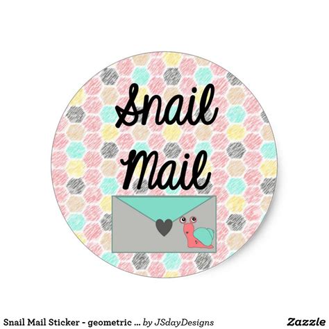 Snail Mail Stickers - 47 Results | Zazzle