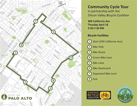 Bicycle Ride Tour Around Palo Alto – City of Palo Alto, CA