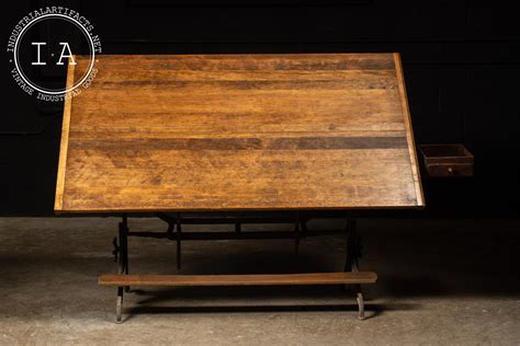 Hamilton Mfg. Co. Industrial Antique Drafting Table – Industrial Artifacts