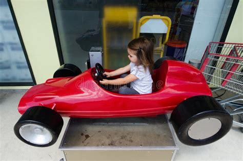 Child drive a toy car stock photo. Image of girl, baby - 29856656