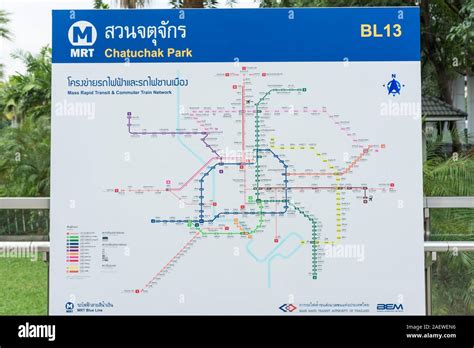 Bangkok,Thailand - November 2,2019 : MRT and commuter train network ...