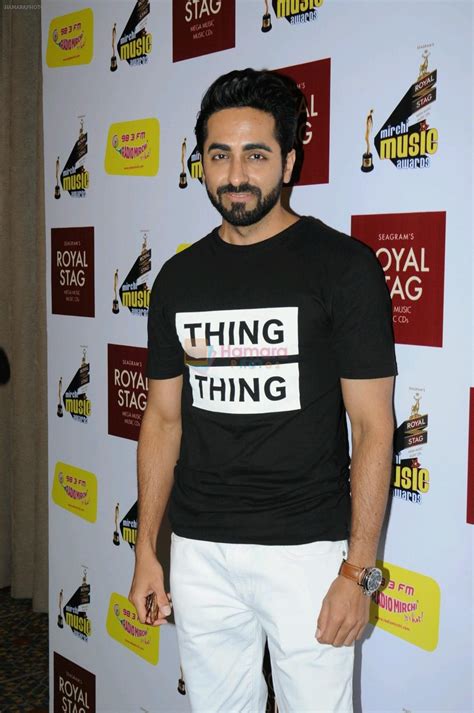 Ayushman Khurana at Radio mirchi award at JW MARRIOTT on 24.01.2017 / Ayushmann Khurrana ...